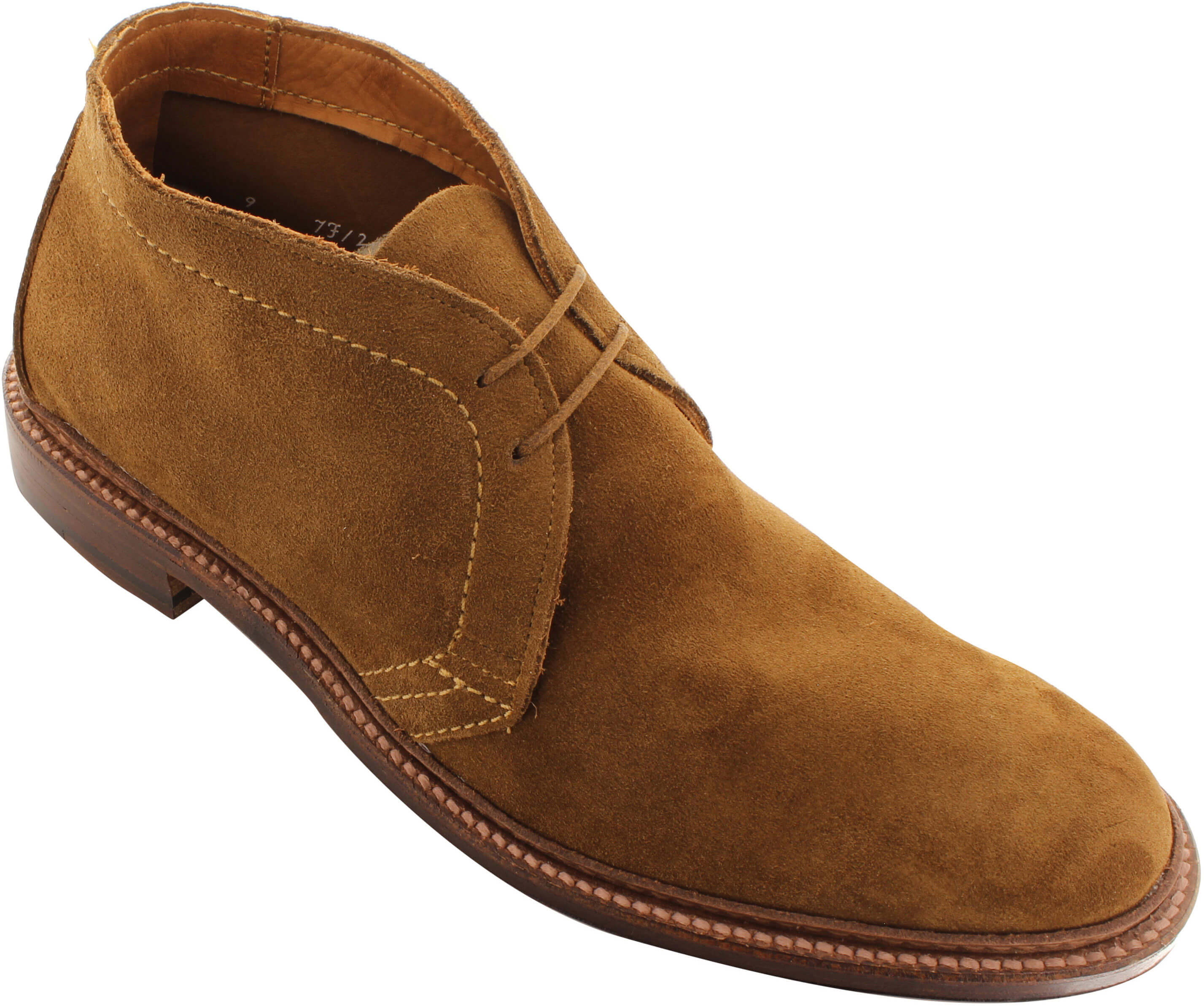 Alden Men's 1494 Unlined Chukka Boot Flex Welt Tan Suede The Shoe