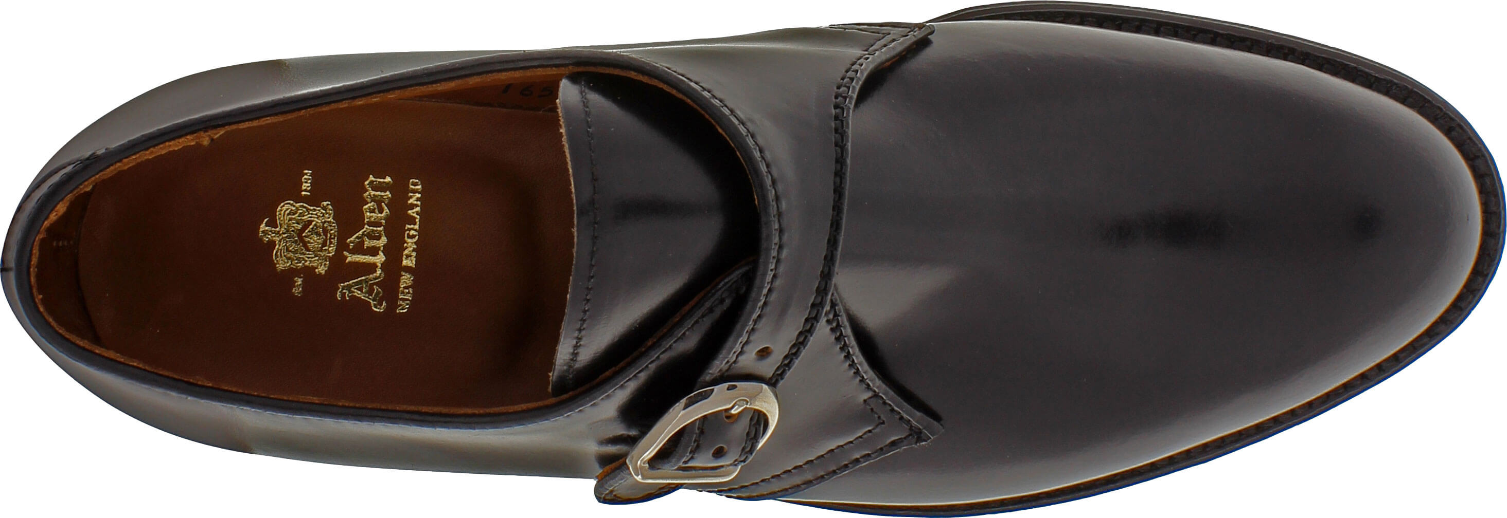 Alden Men's 1655 Monk Strap Black Shell Cordovan The Shoe Mart