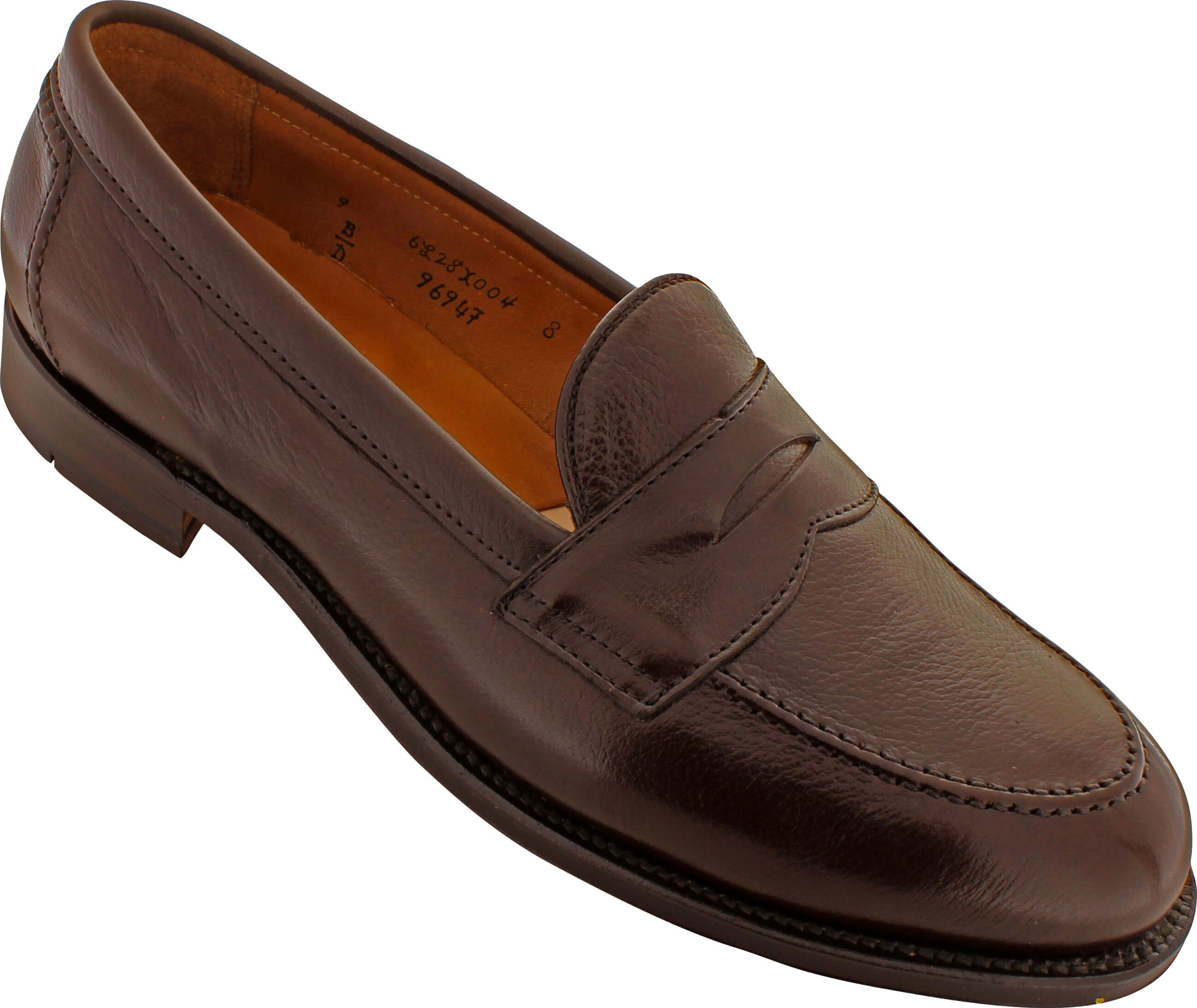 Alden Men's 9694F Penny Loafer Flex Welt Dark Brown Calfskin The
