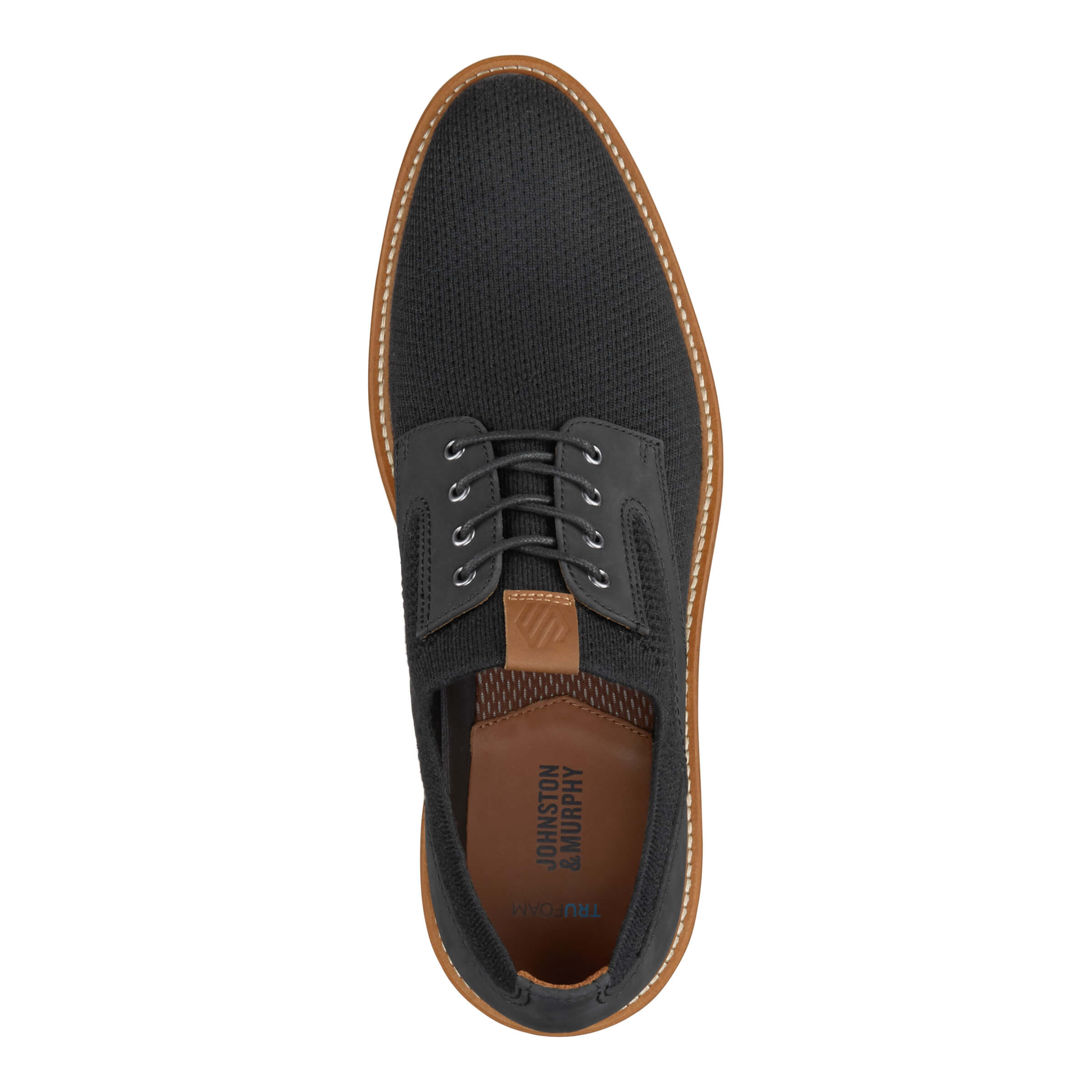 Johnston Murphy Men's Upton Knit Plain Toe 20-5357 Black Knit