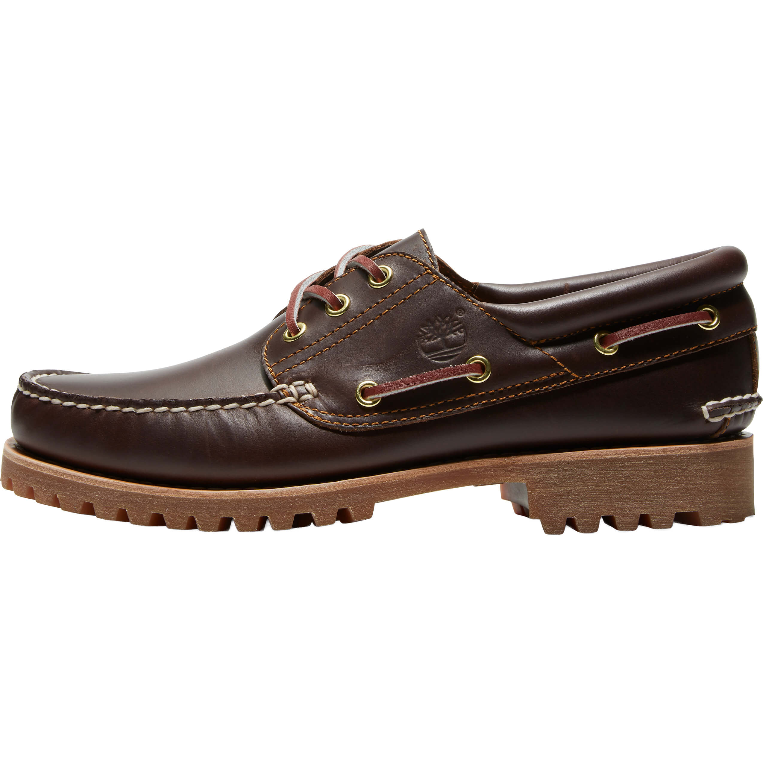 Timberland Men's 3-Eye Lug Handsewn Boat Shoe TB030003214 Brown