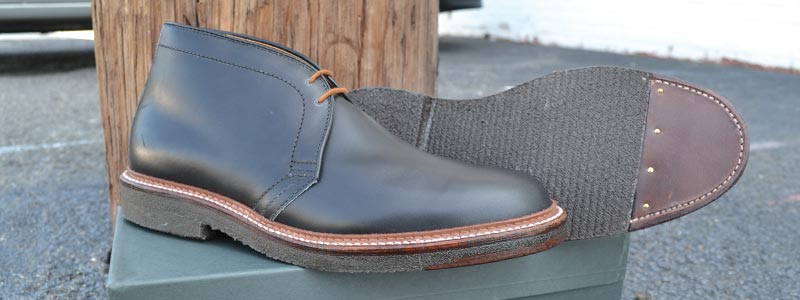 Alden Shoes Men's Chukka Boot 1247 Black Chromexcel